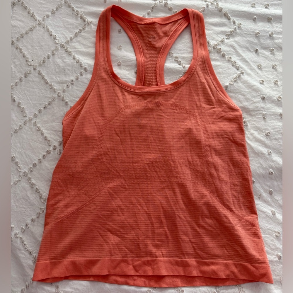 Coral lululemon tank top